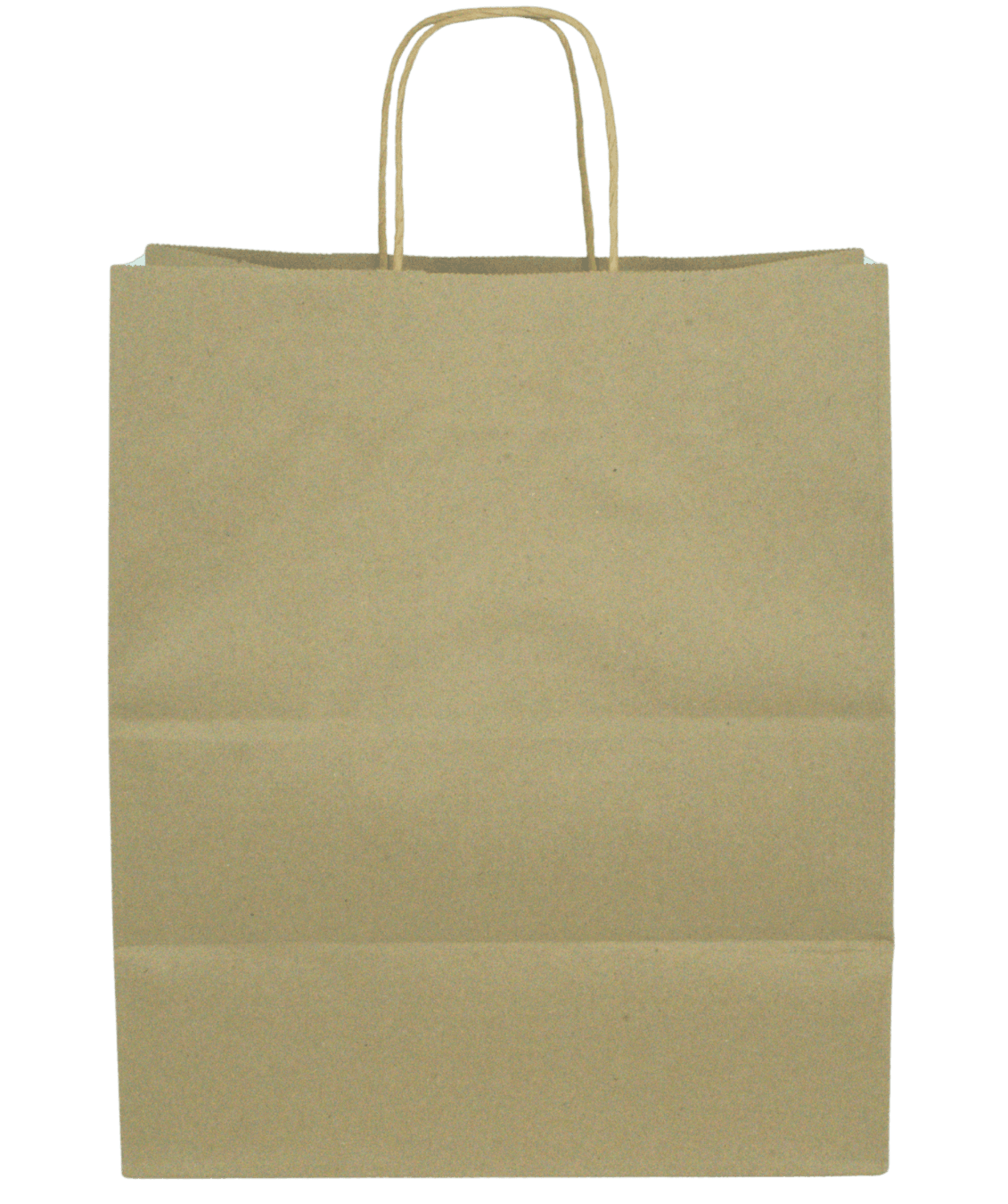 Kraft rope paper bag - front view